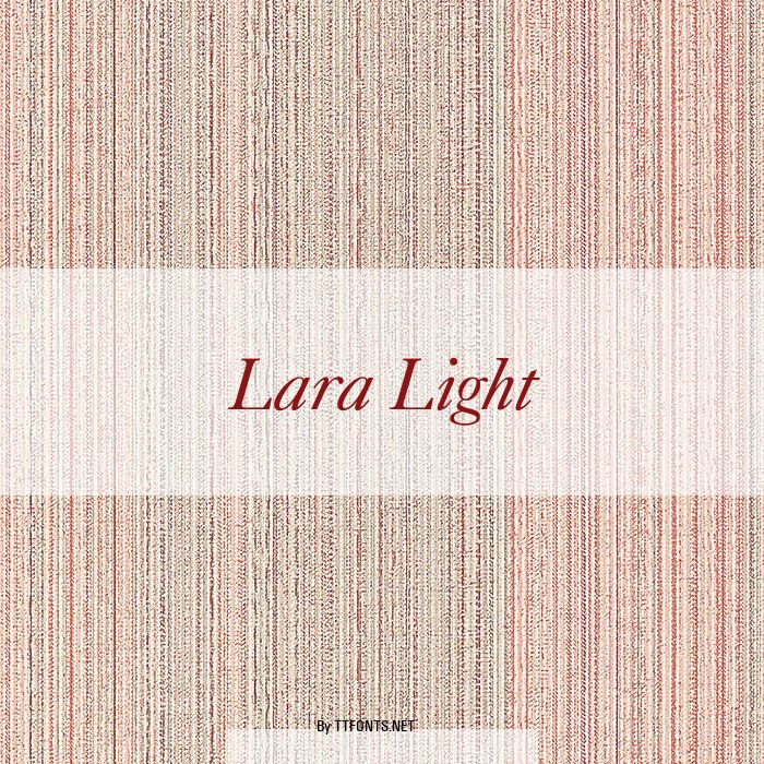 Lara Light example